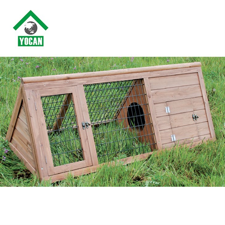 木製三角ウサギ小屋